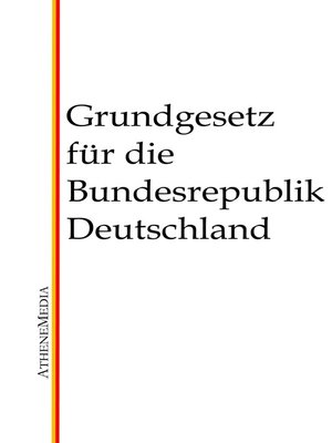 cover image of Grundgesetz für die Bundesrepublik Deutschland